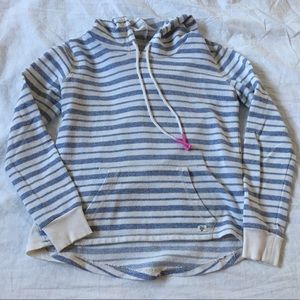 Billabong blue and white hoodie women’s small